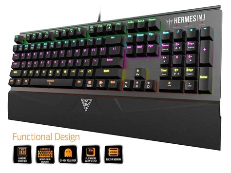 Pack of 5 GAMDIAS Hermes M1 7 Color Mechanical Gaming 